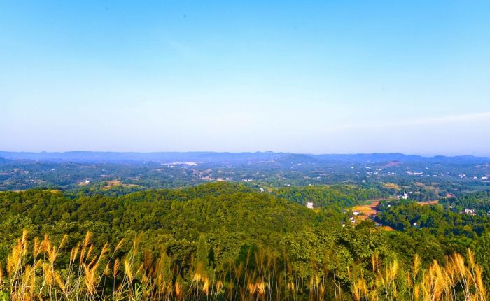 远眺马鞍山。
