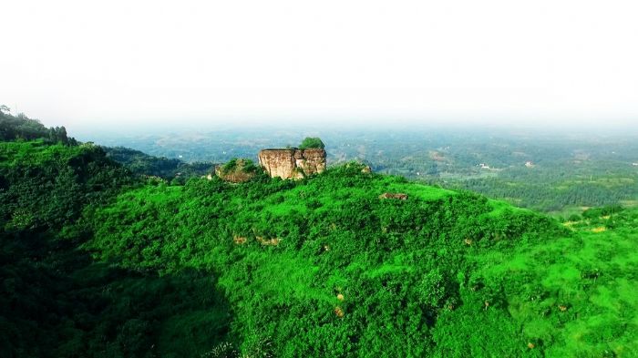 天台山风景区。
