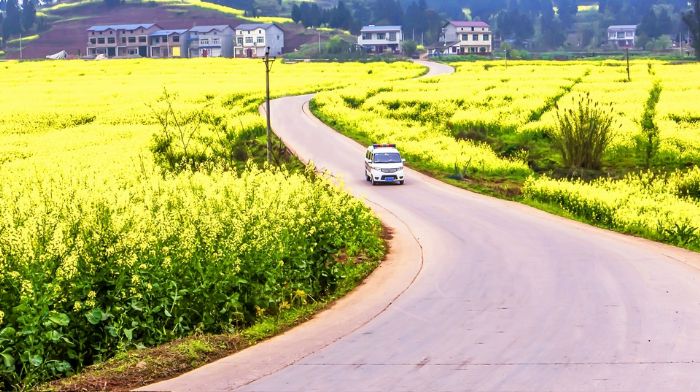 醉美乡村公路。
